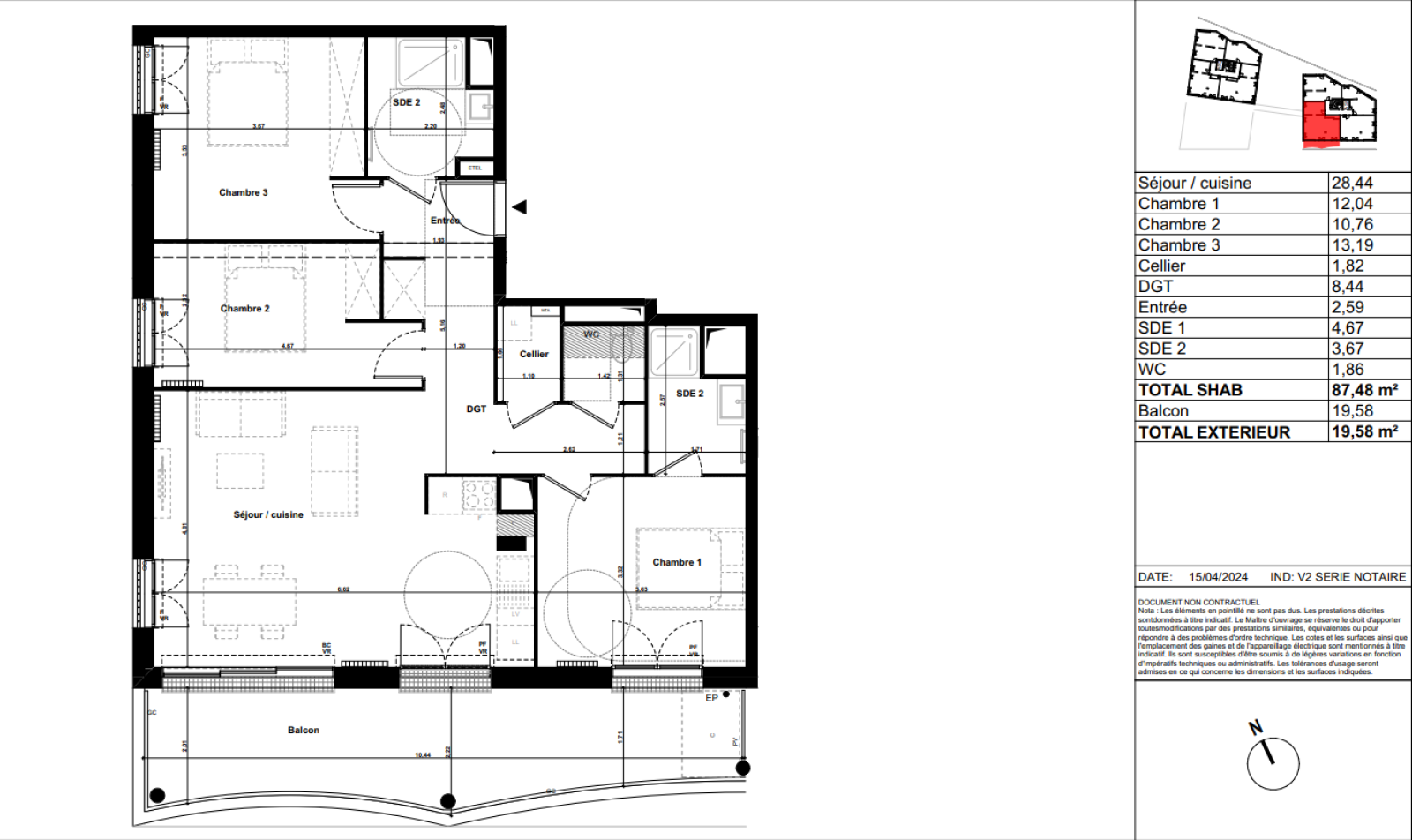 Image_, Appartement, Bordeaux, ref :SP21
